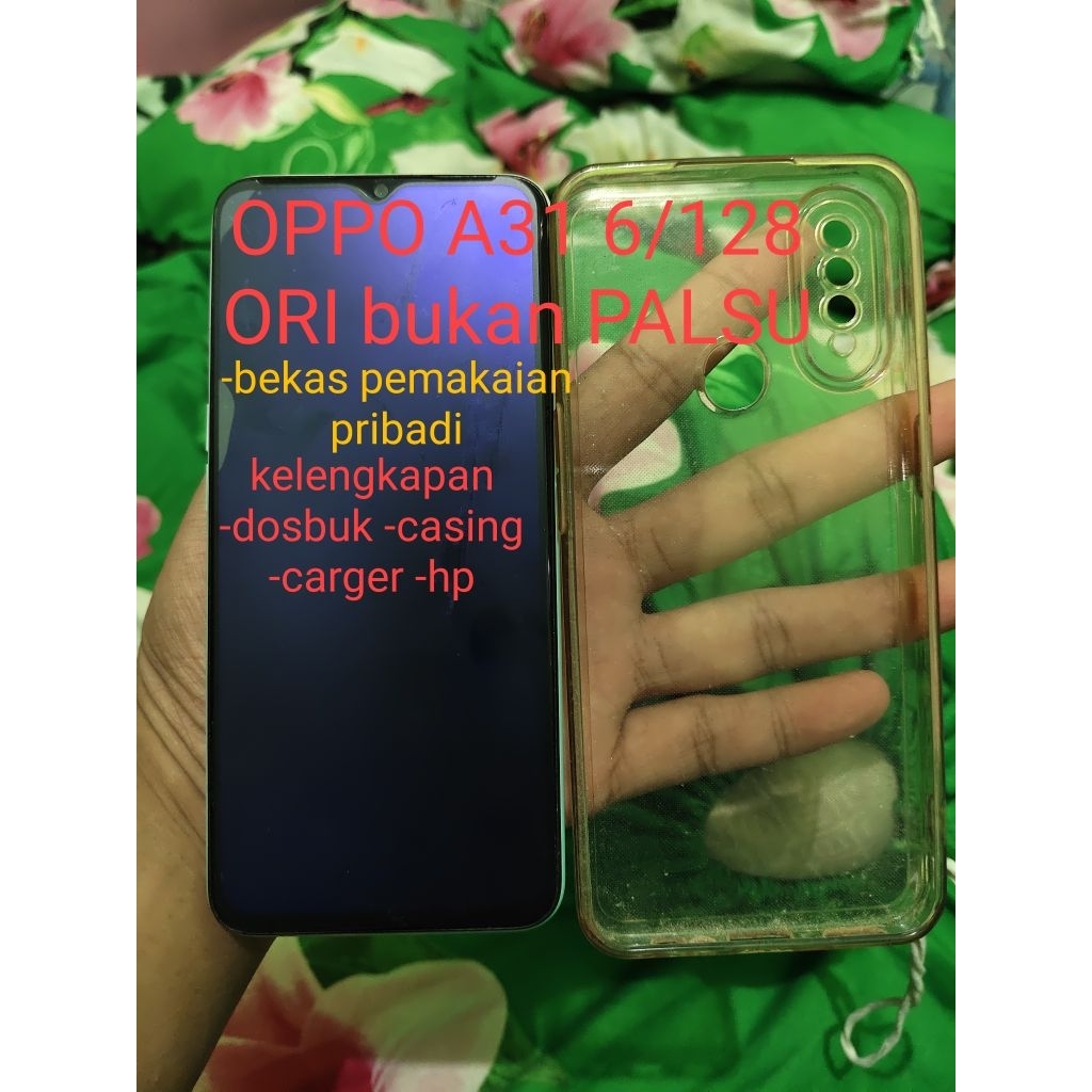 oppo a31 ram 6/128 original bekas lengkap