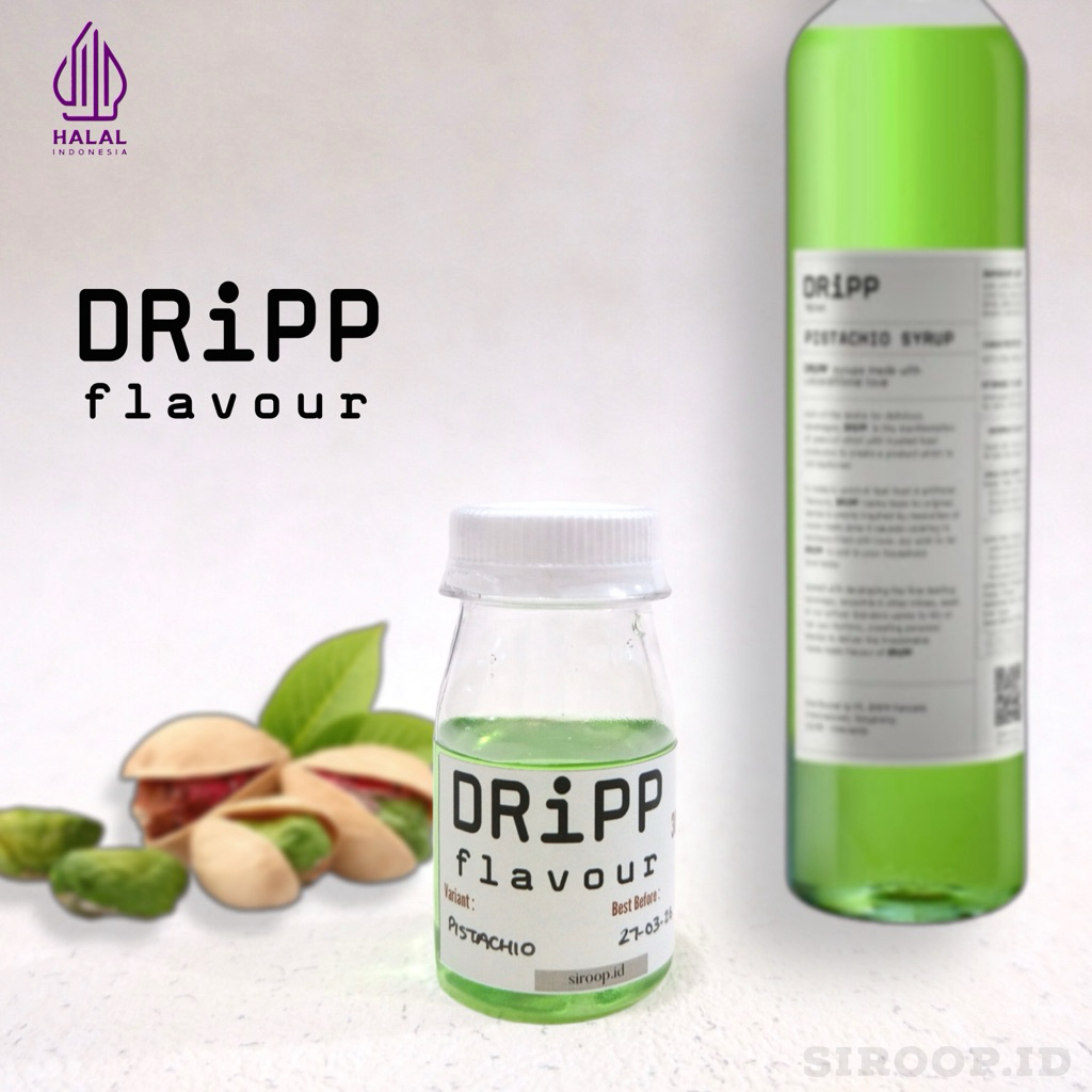 

Dripp Pistachio Syrup Flavour Repack 30ml 75ml 100ml