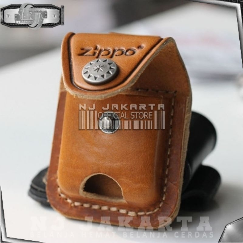 Dompet Pouch Kulit Zippo Pinggang Tempat Korek Api Kulit
