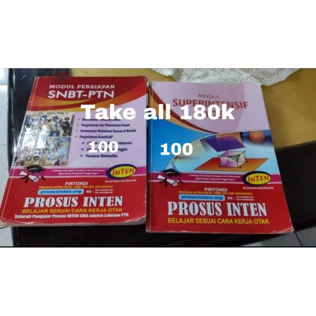 PRELOVED BUKU INTEN INTENSIF DAN SUPERINTENSIF