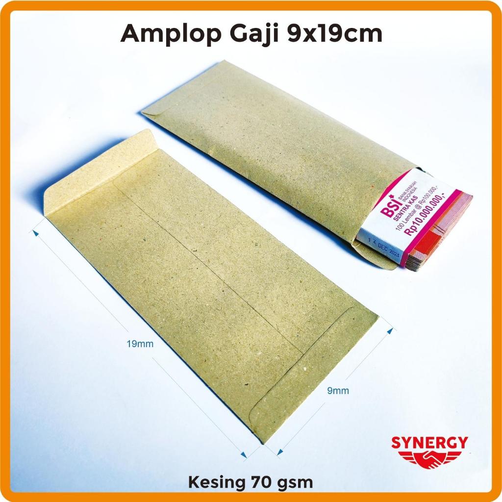 

Amplop Gaji Kesing Ukuran 9x19 cm - 1 pak isi 100 pcs