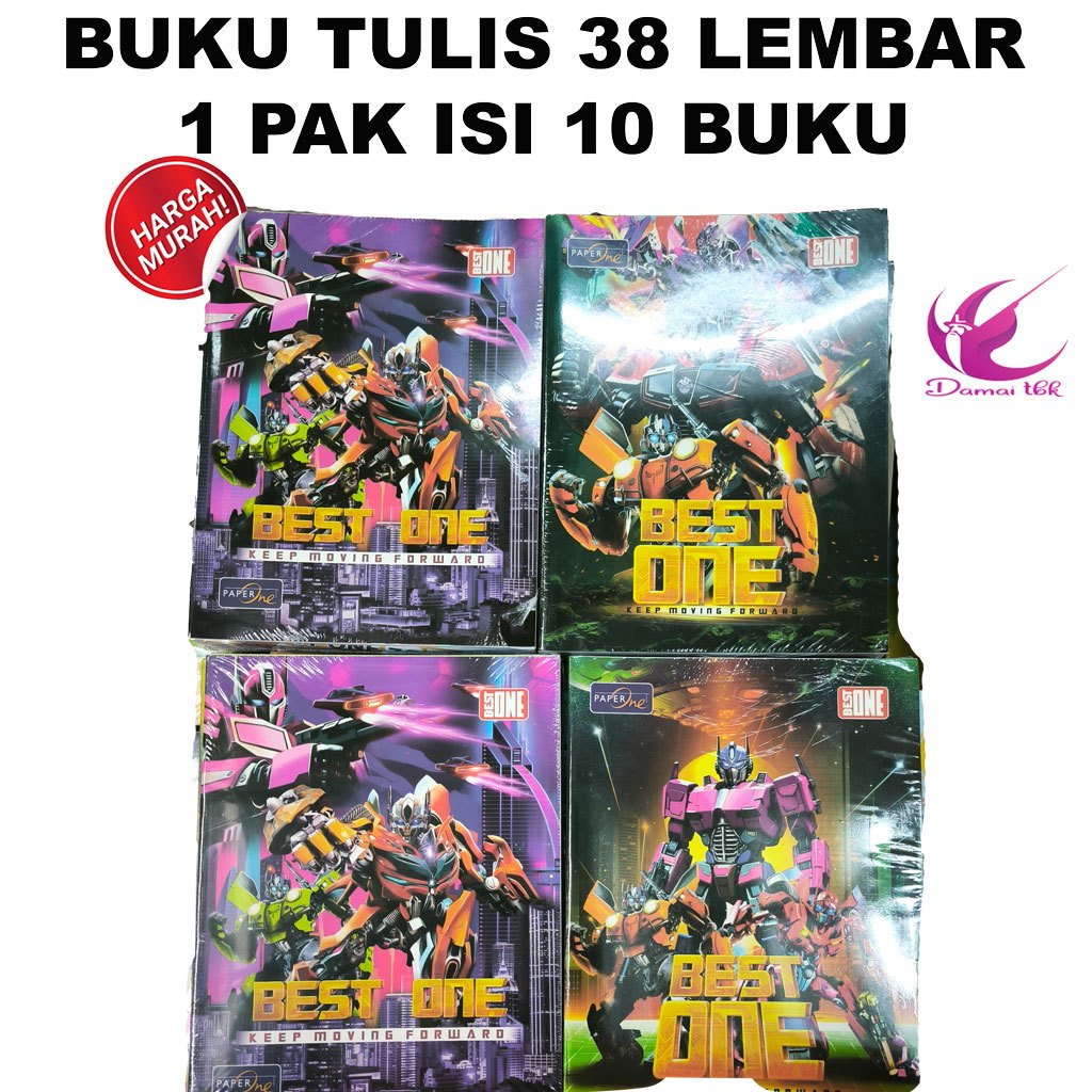 

(1 Pak isi 10 Buku) Buku Tulis 38 Lembar Best One