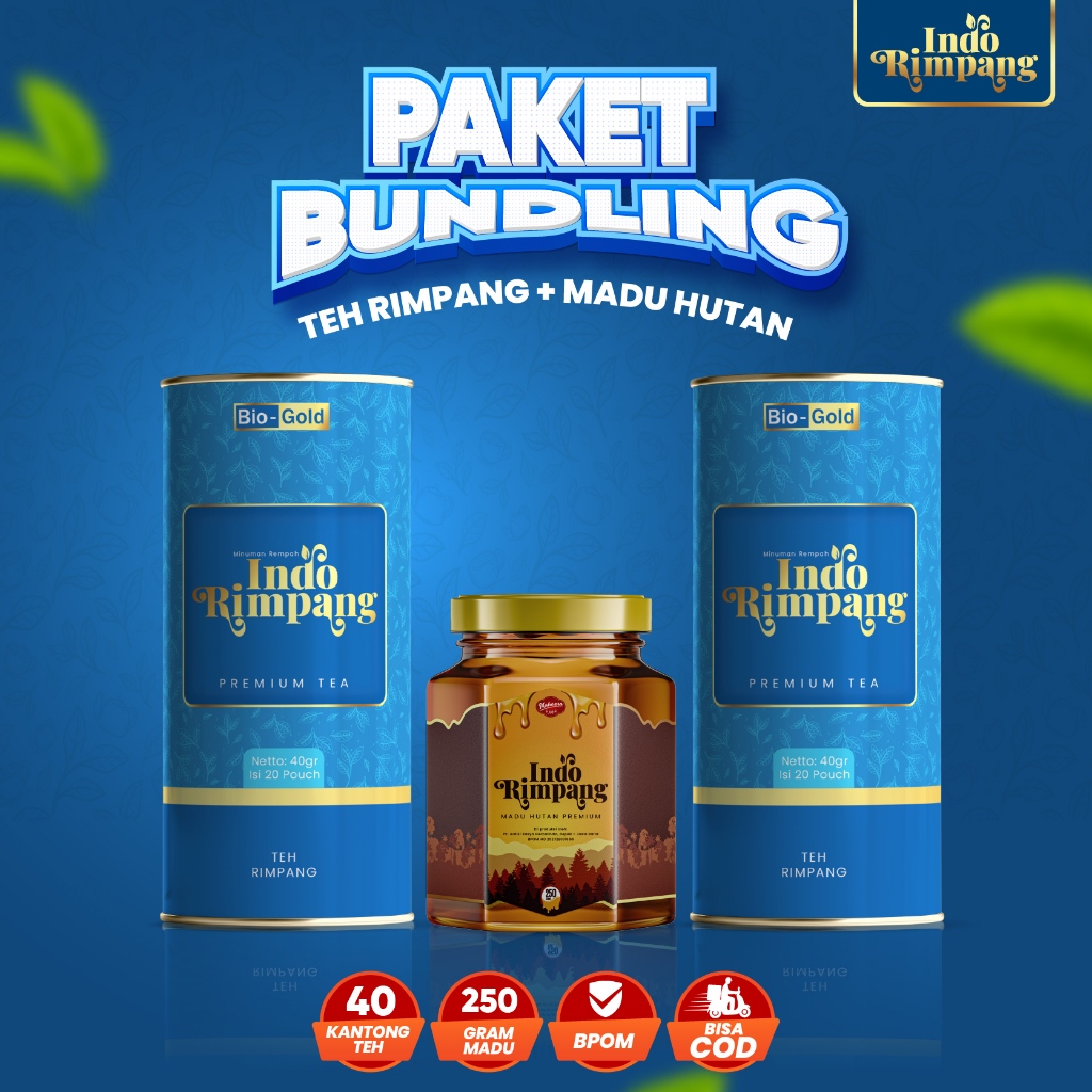 

Paket Bundling Hemat Teh Celup Indo Rimpang Dan Madu Minuman Herbal Alami Bantu Promil Dan Melancarkan Haid