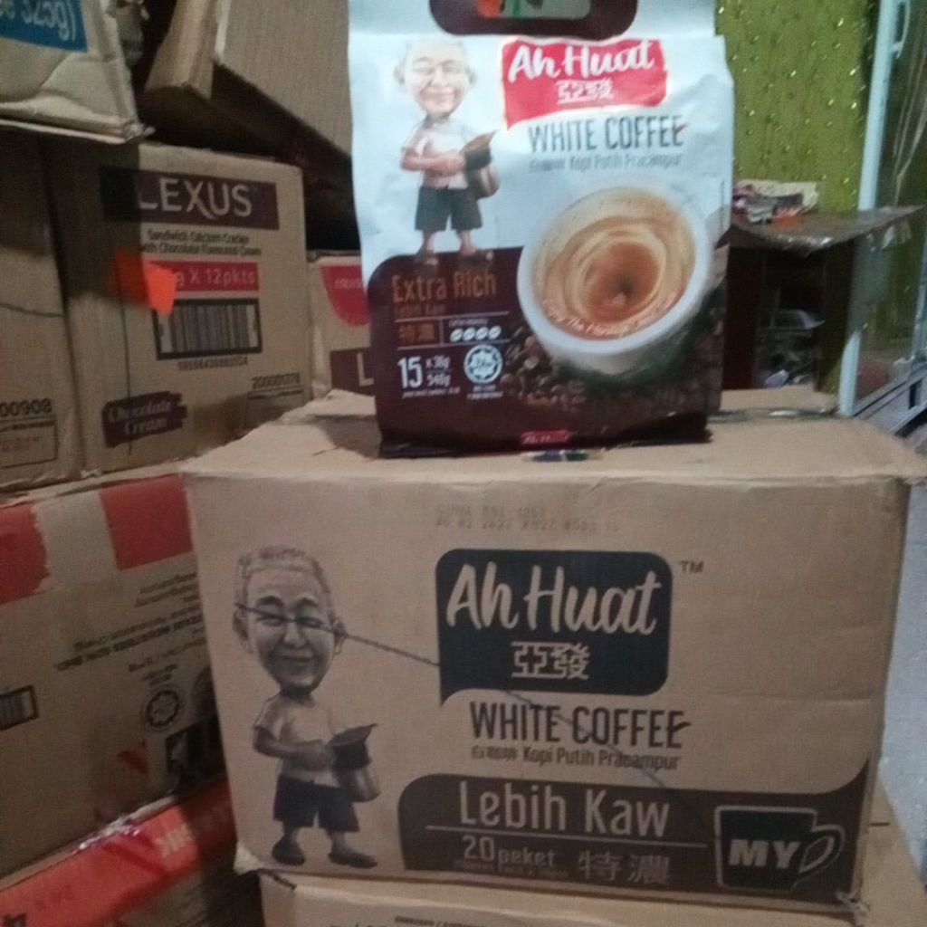 

Ah Huat White Coffee Extra rich ori malaysia / dus