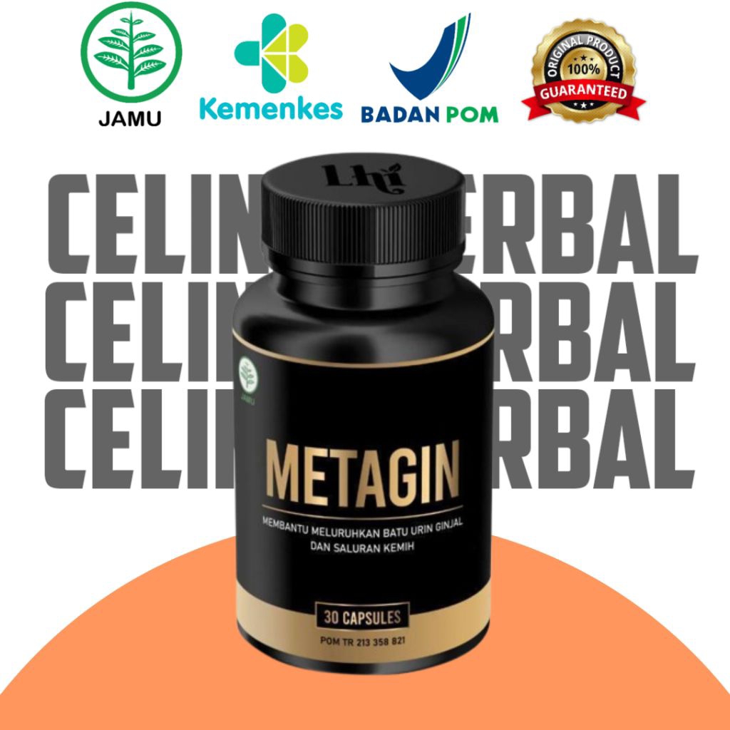 METAGIN Asli Obat Herbal Atasi Batu Ginjal Empedu Sakit Kencing & Pinggang Original Metagin