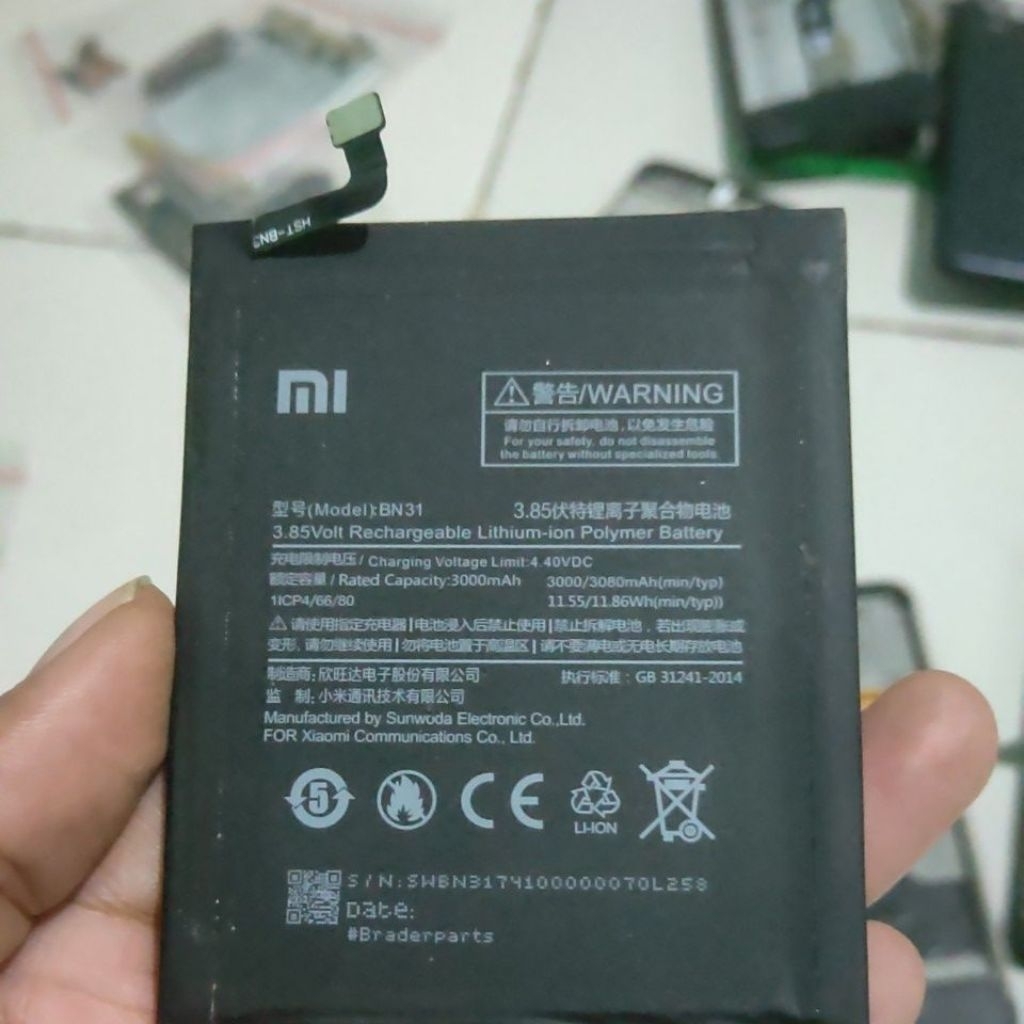 BATERAI BATRE XIAOMI REDMI 5 ROSI BN 31 ORI COPOTAN