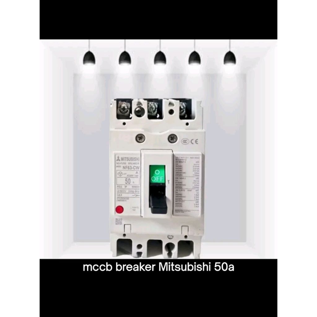 MCCB MITSUBISHI 3P 100A 80A 63A