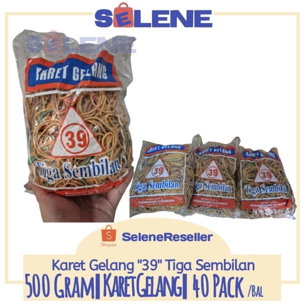 

Karet Gelang merk 39 (Tiga Sembilan) 500gr