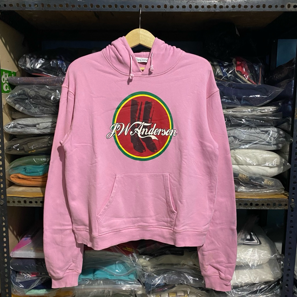 JW Anderson Candyfloss Hoodie Pink Size M 61x59 Made in Portugal  Minor Stain
