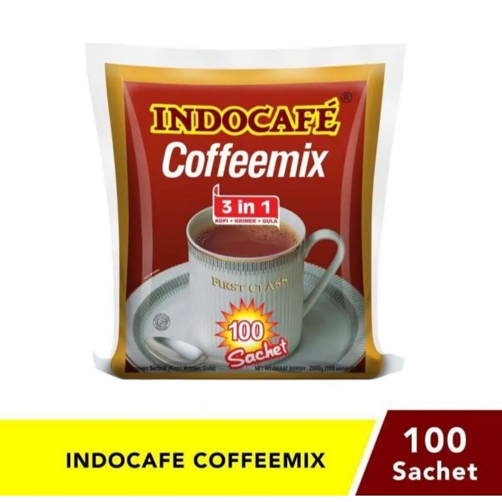 

Indocafe Coffeemix Kopi Instan 20 g [ 100 Sachet / 1 Bag ]