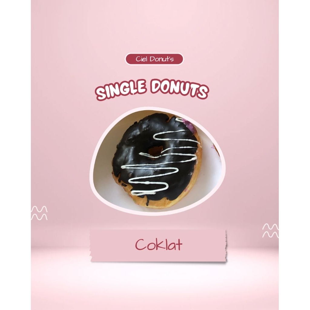 

Ciel Donut’s Coklat| Donat topping | Donat premium halal