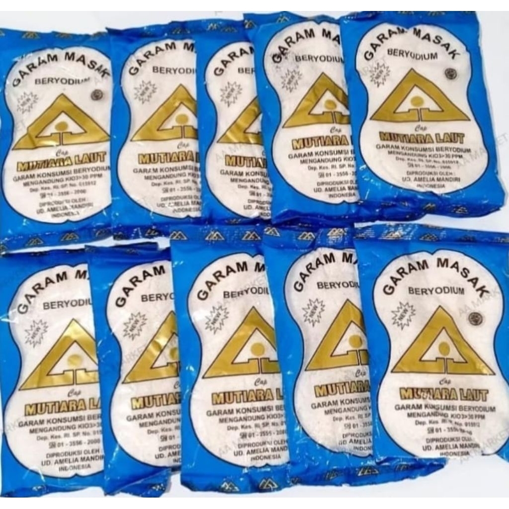 

100gram Garam Halus/Garam Masak BERYODIUM 10pcs