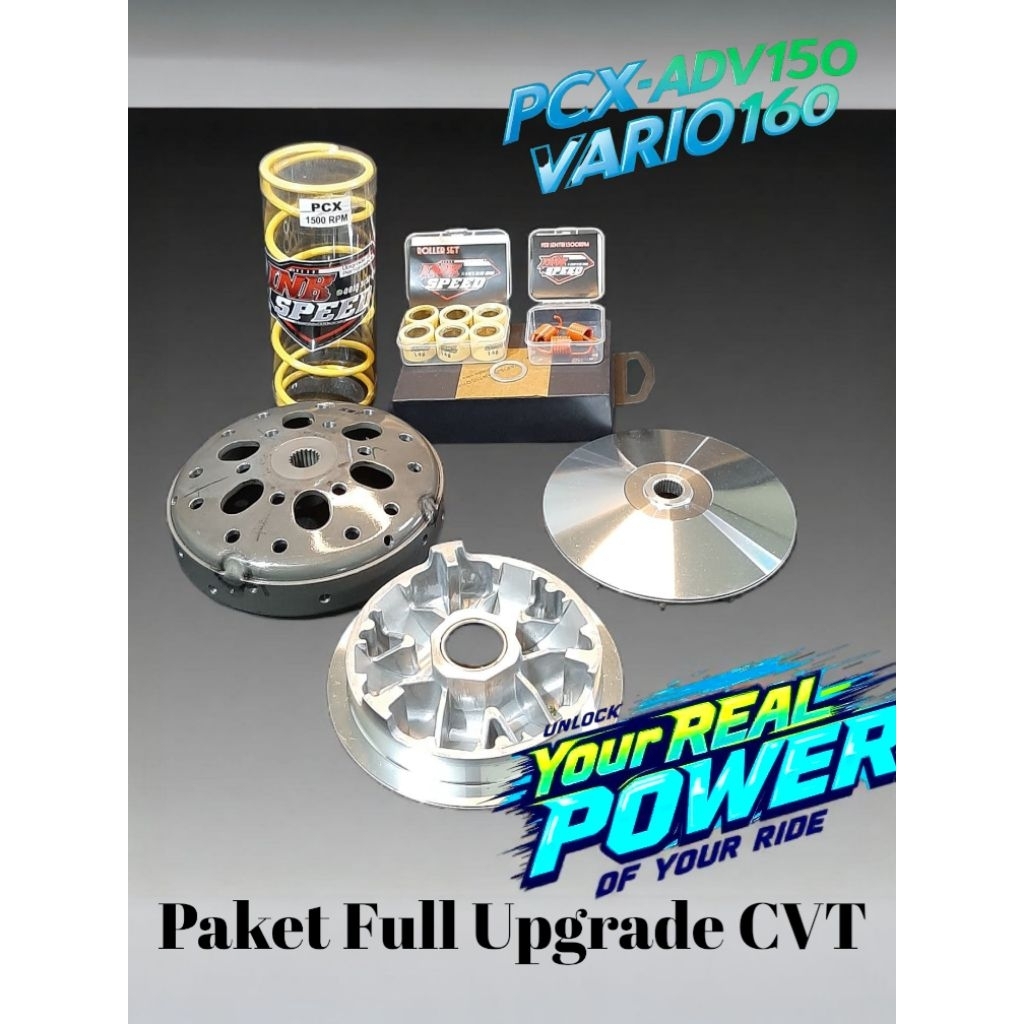 Paket Full Upgrade CVT PCX ADV150 PCX ADV160 Vario160 Pulley Custom Rumah Roller Modifikasi Racing F