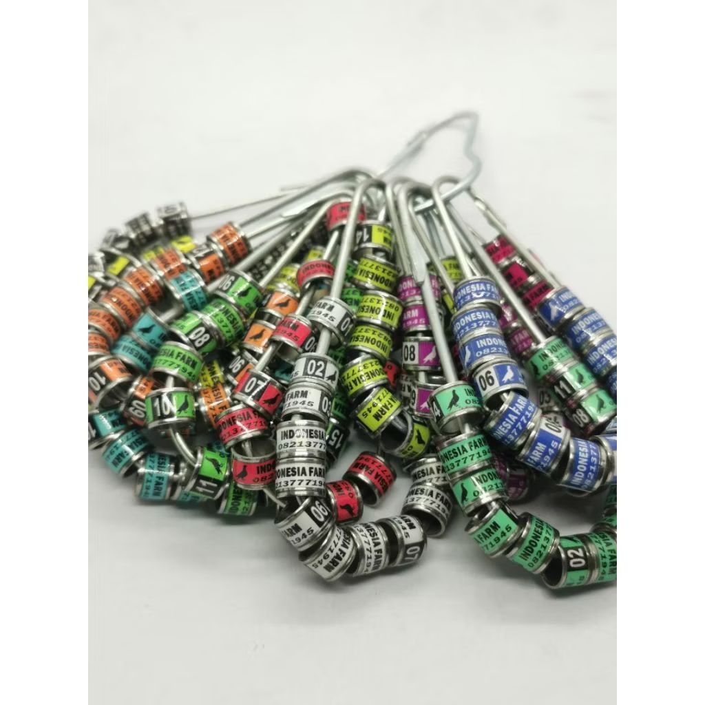 RING BURUNG | 12 RODA BAJA STANDRT | CUSTOM CETAK NAMA | MERPATI | PERKUTUT | MURAI | KENARI | LOVEB