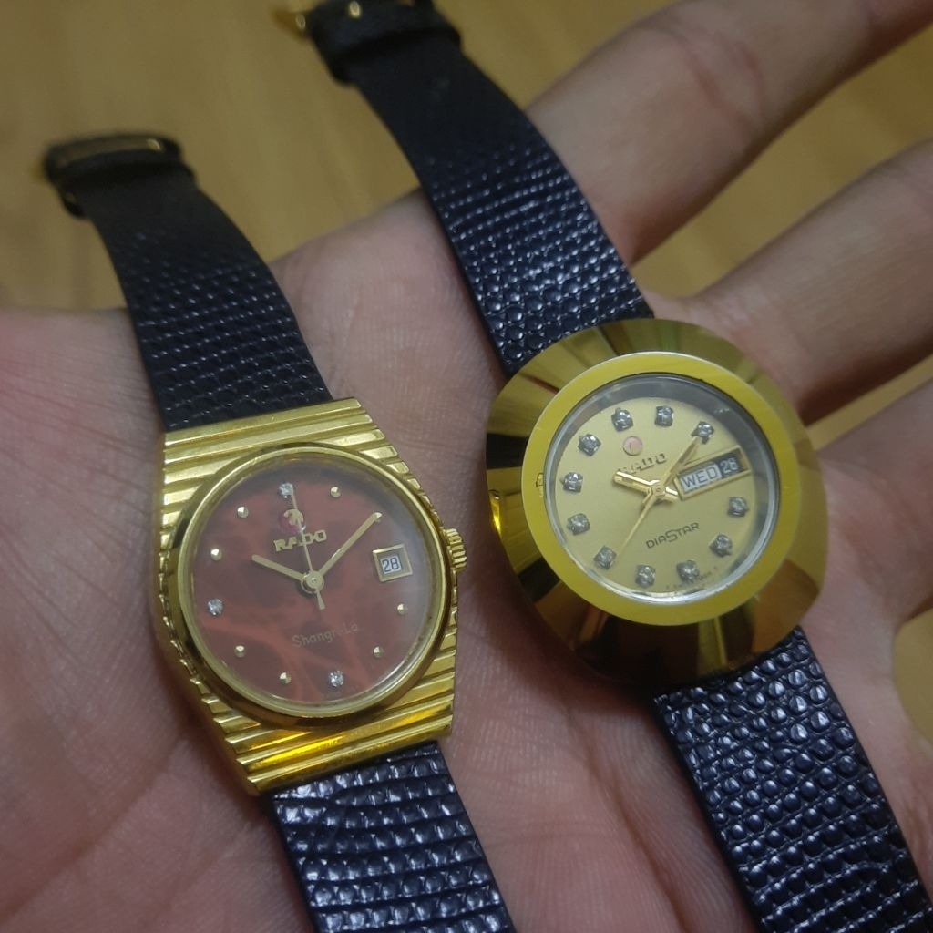 Jam tangan Rado Diastar dan Shangrila Vintage Original Bekas Preloved Second
