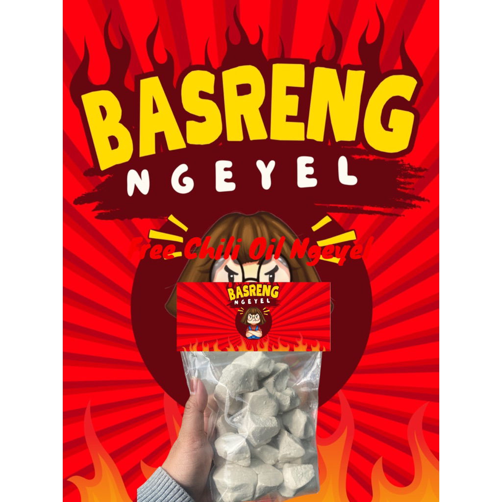 

Basreng mentah ngeyel 1/2 kg free chili oil