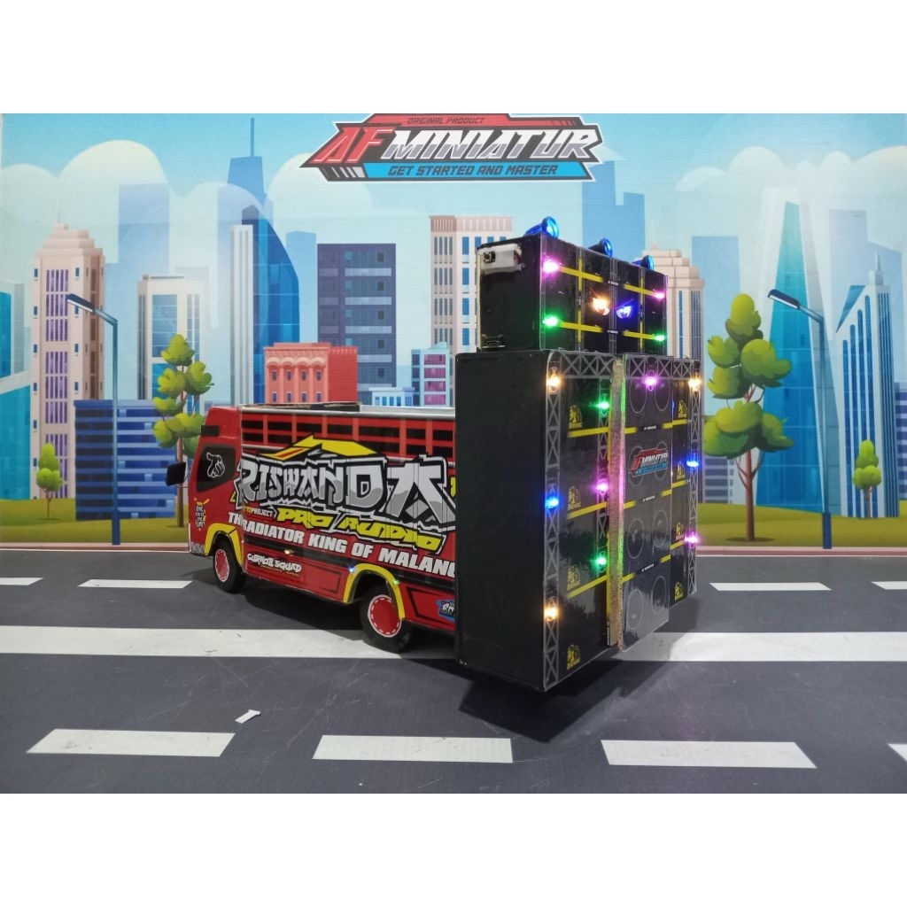 Promo termurah miniatur truck sound brewog audio/miniatur truck oleng/miniatur truck