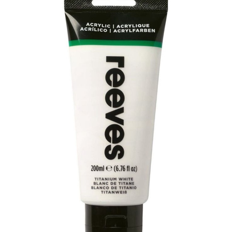 

KODE L48X reeves fine artist acrylic paintcat akrilik 2ML titanium white