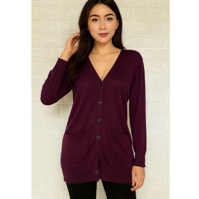 CARDIGAN RAJUT UNGU PURPLE XXL XL JUMBO