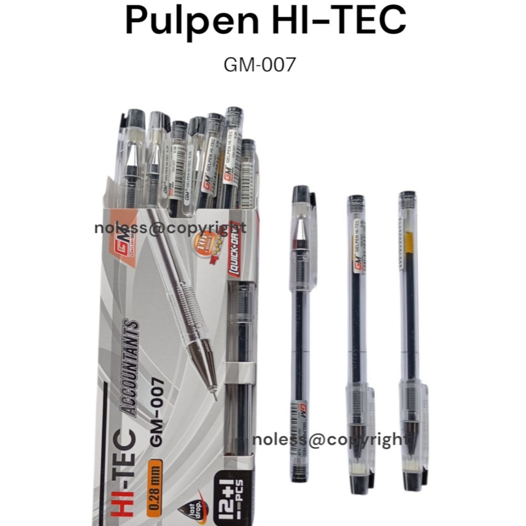 

NL (1 biji) Pulpen HI-Tec Pulpen HITECH Murah Bonus 1
