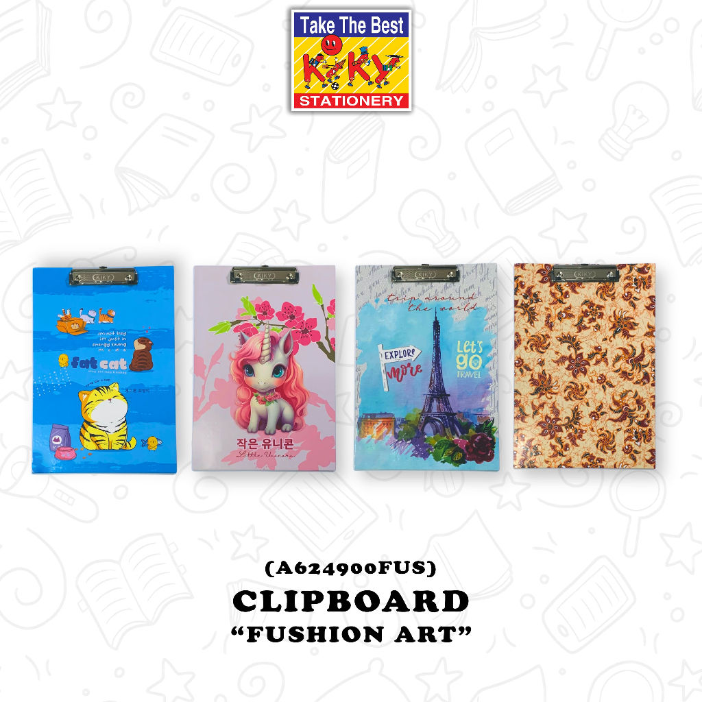 

KIKY Clipboard / Papan Jalan Ukuran Folio (1 Pcs)