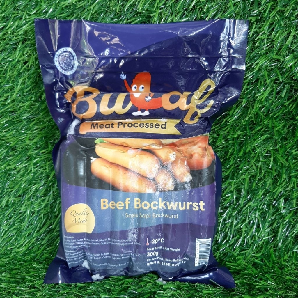 

Beef bockwurst sausage bulaf 8pcs 300gr
