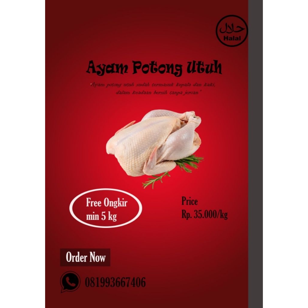 

Ayam Potong utuh Murah