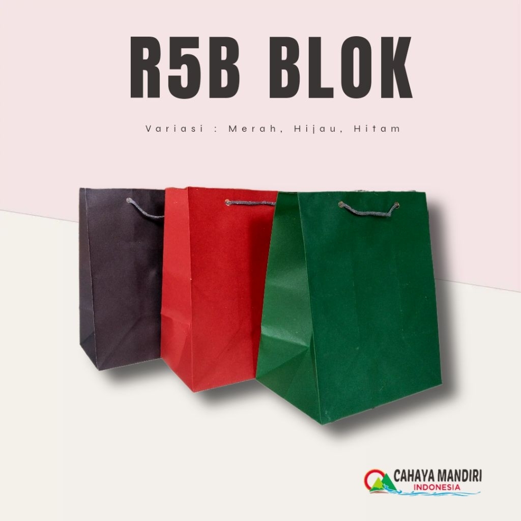 

PAPER BAG R5B BLOK (size 18x12x22) TAS BINGKISAN | PAPERBAG PARCEL