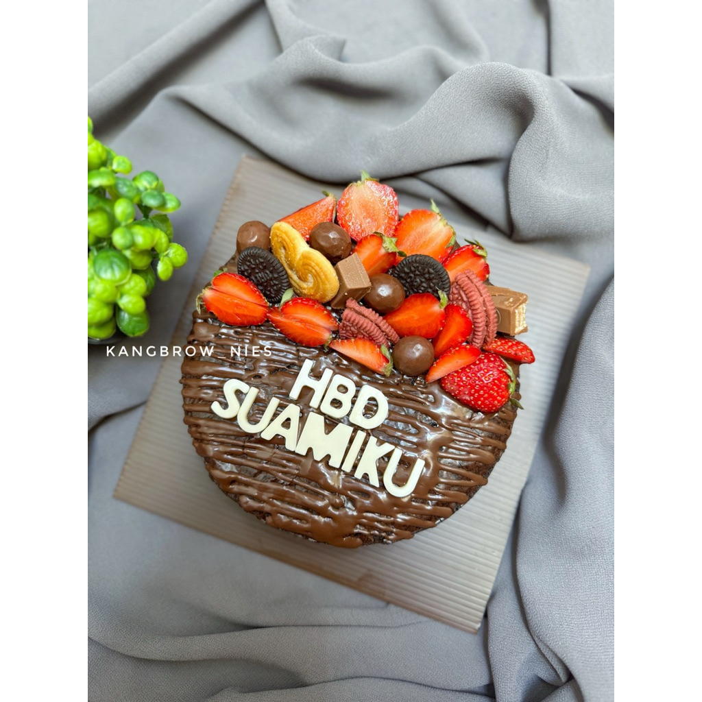 

fudgy brownies / brownies ulang tahun