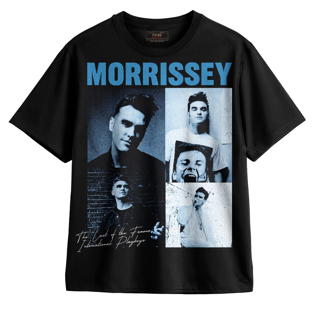 Original MORRISSEY INTERNATIONAL PLAYBOYS KAOS BAND TSHIRT OVERSIZE UNISEX HITAM - TFLIKS Unisex Tee