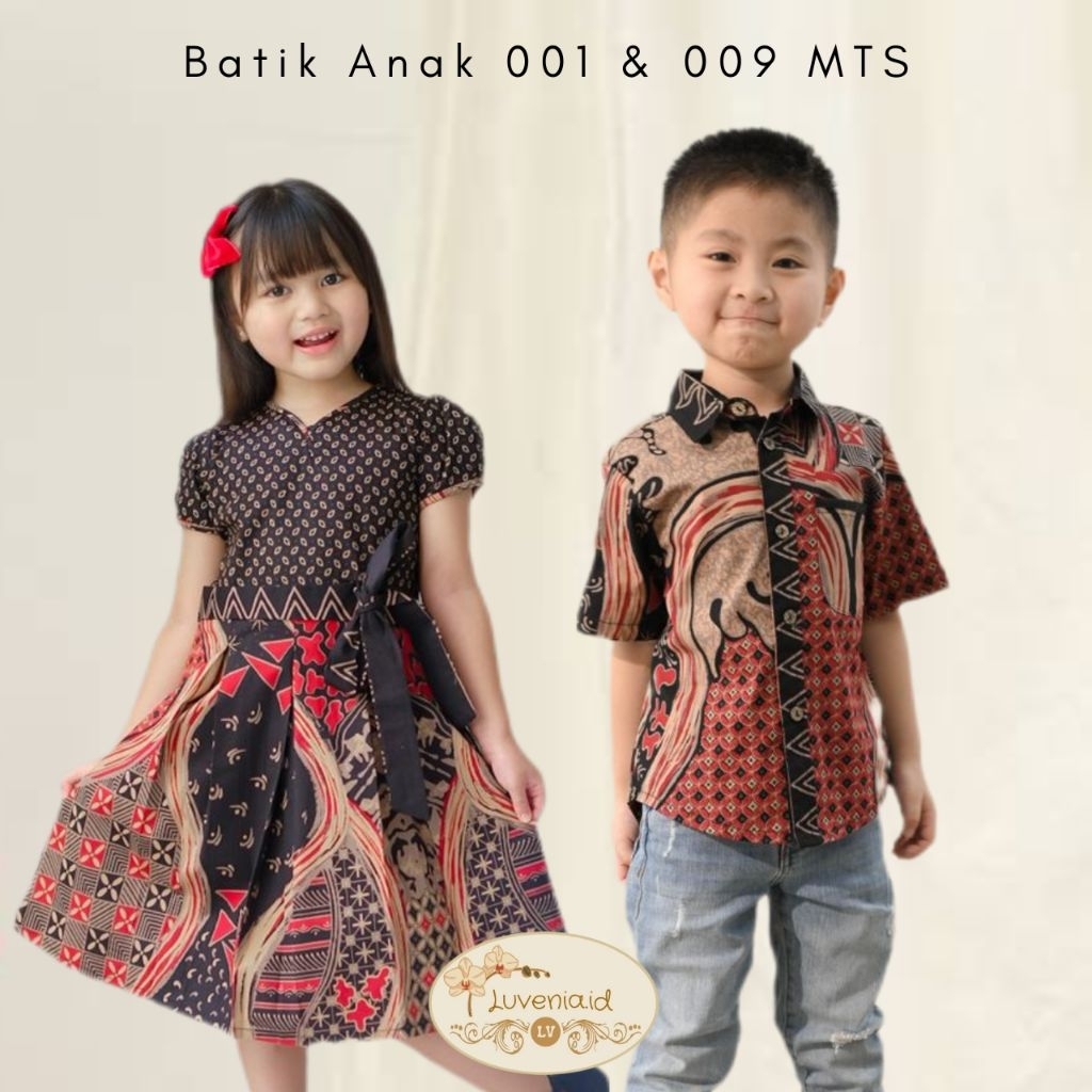 Batik Anak MTS/ Dress Batik Anak/ Kemeja Batik AnakSeragam Batik/ Batik Sekolah