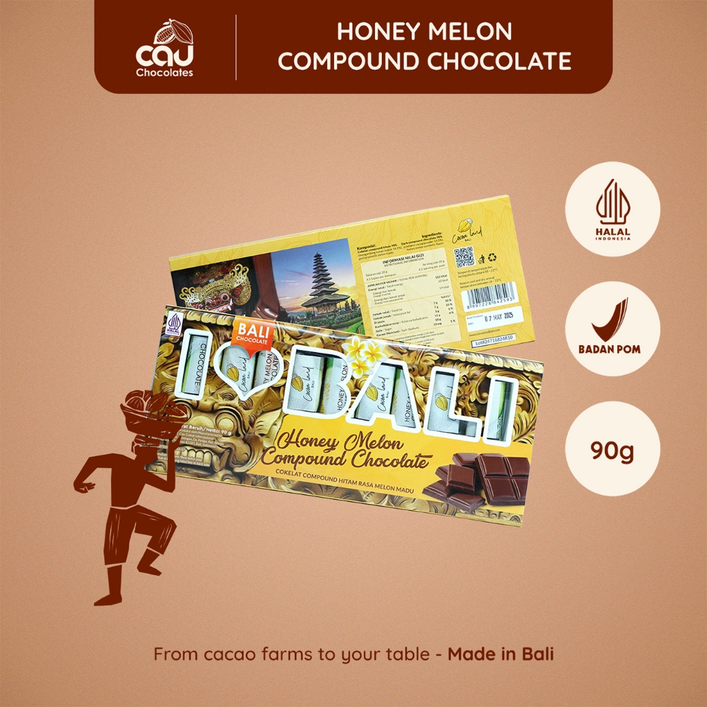 

Cocoa Land - Compound Chocolate I Love Bali Honey Melon - 90 gr