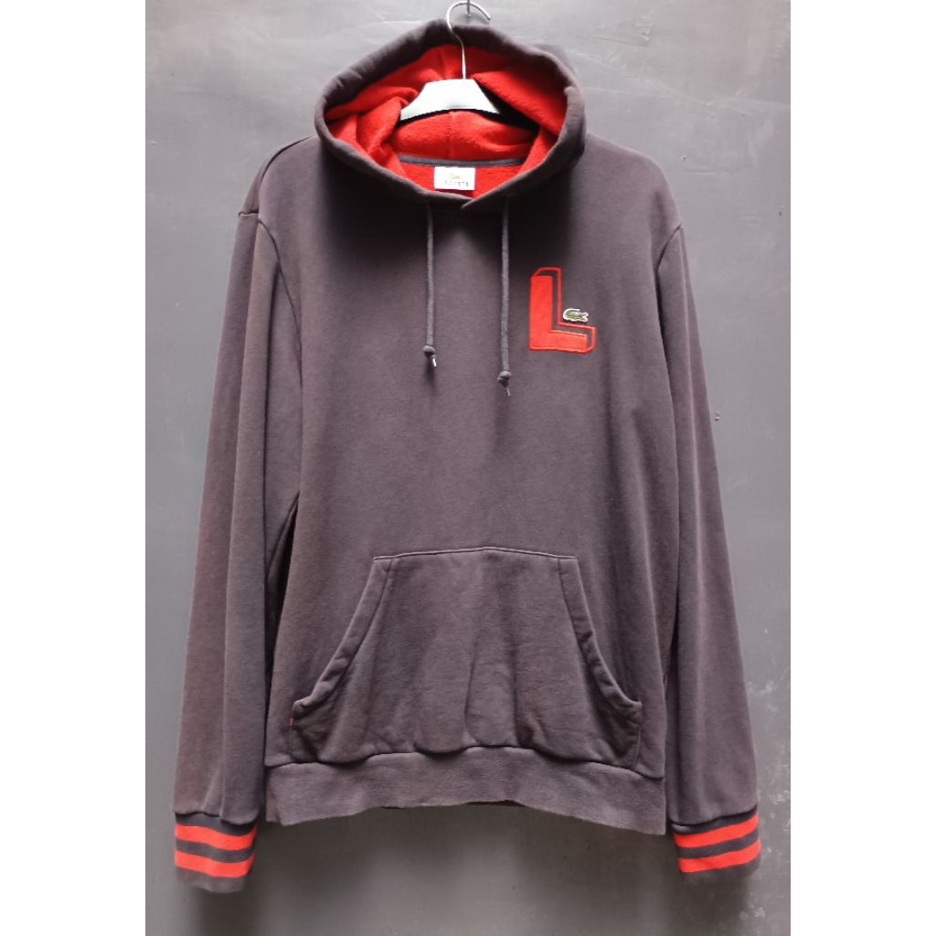 hoodie Lacoste logo bordir
