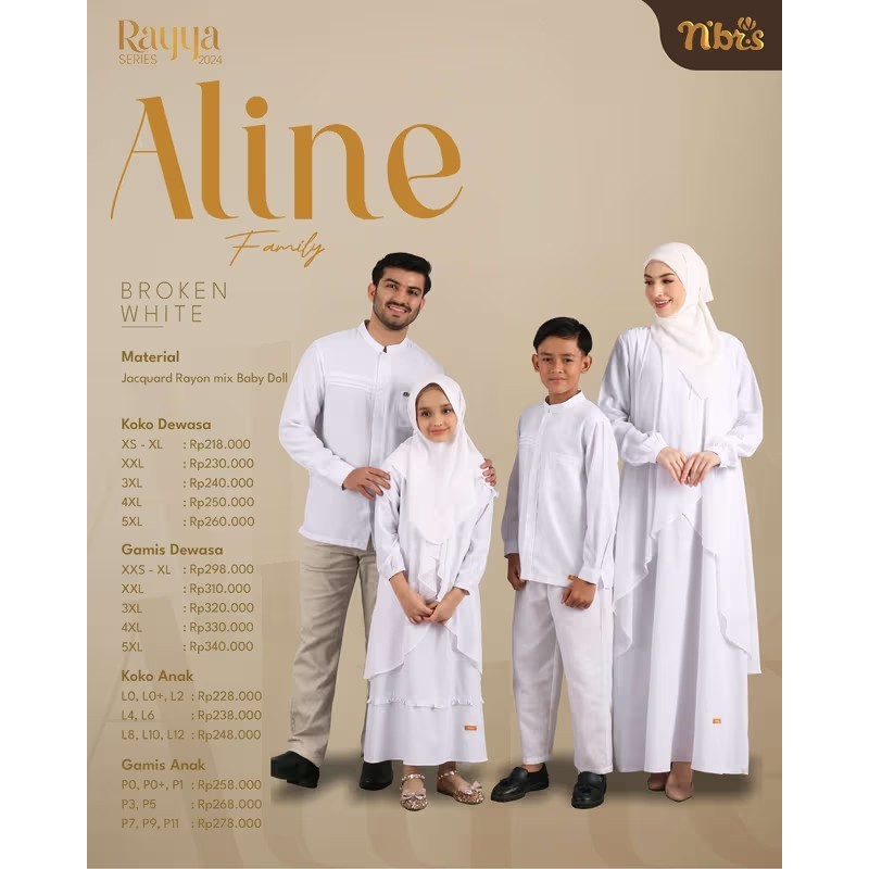 (SARIMBIT) ALINE BROKEN WHITE RAYYA SERIES