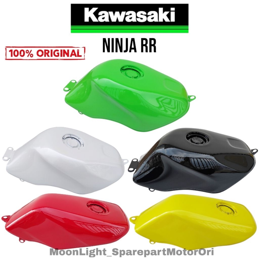 TANKI TANGKI BENSIN NINJA RR NEW OLD ORI HIJAU HITAM MERAH PUTIH KUNING ORIGINAL ASLI KAWASAKI KGP