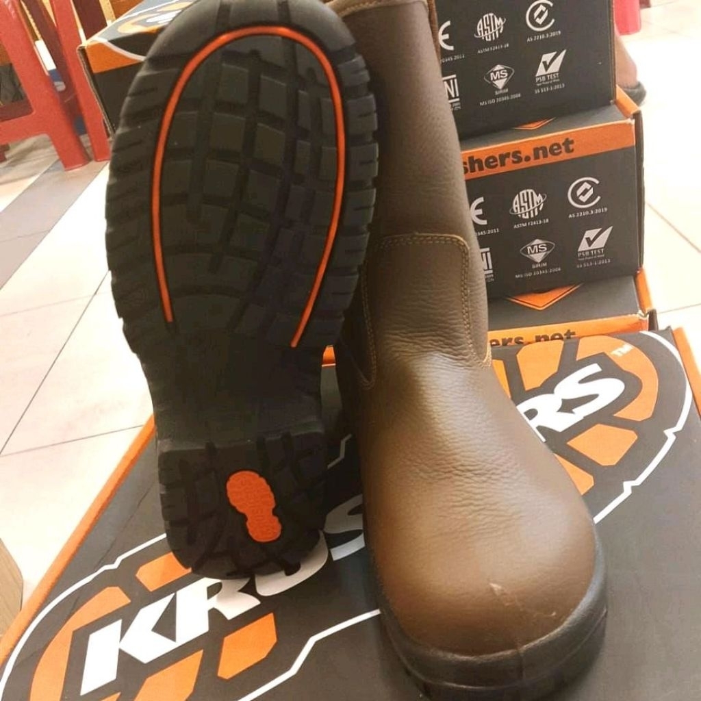 SEPATU SAFETY KRUSHER TEXAS BROWN