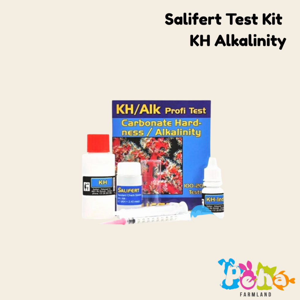 Pehafarmland aquatic Salifert KH Alkalinity Test Kit Uji KH di Air Aquarium