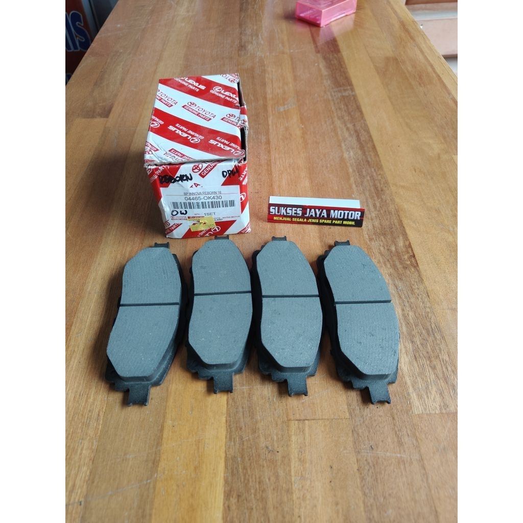 kampas rem depan innova reborn sepatu rem depan innova reborn brake pad innova reborn