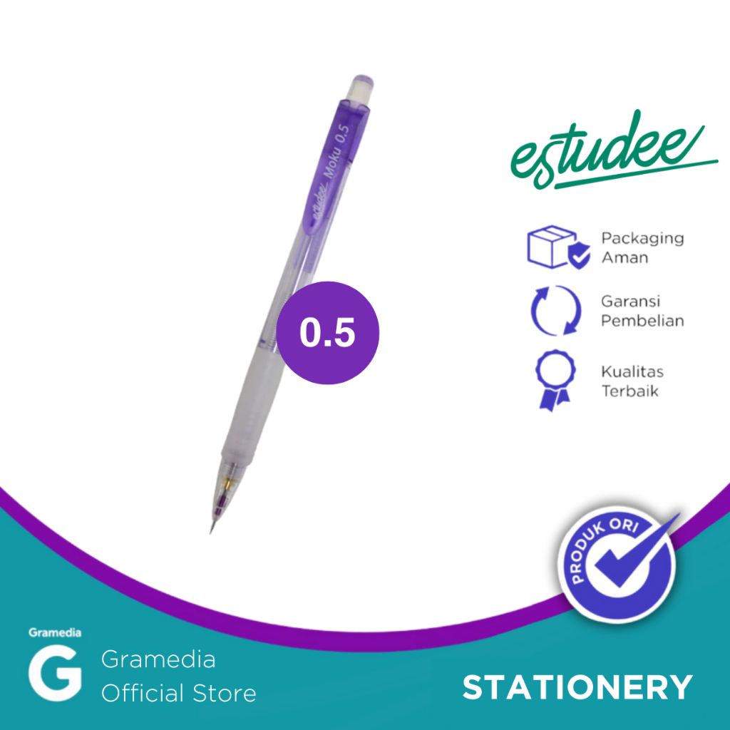 

Estudee Moku Mech.Pencil Auto Shake 0.5 Purple Es-Mp851