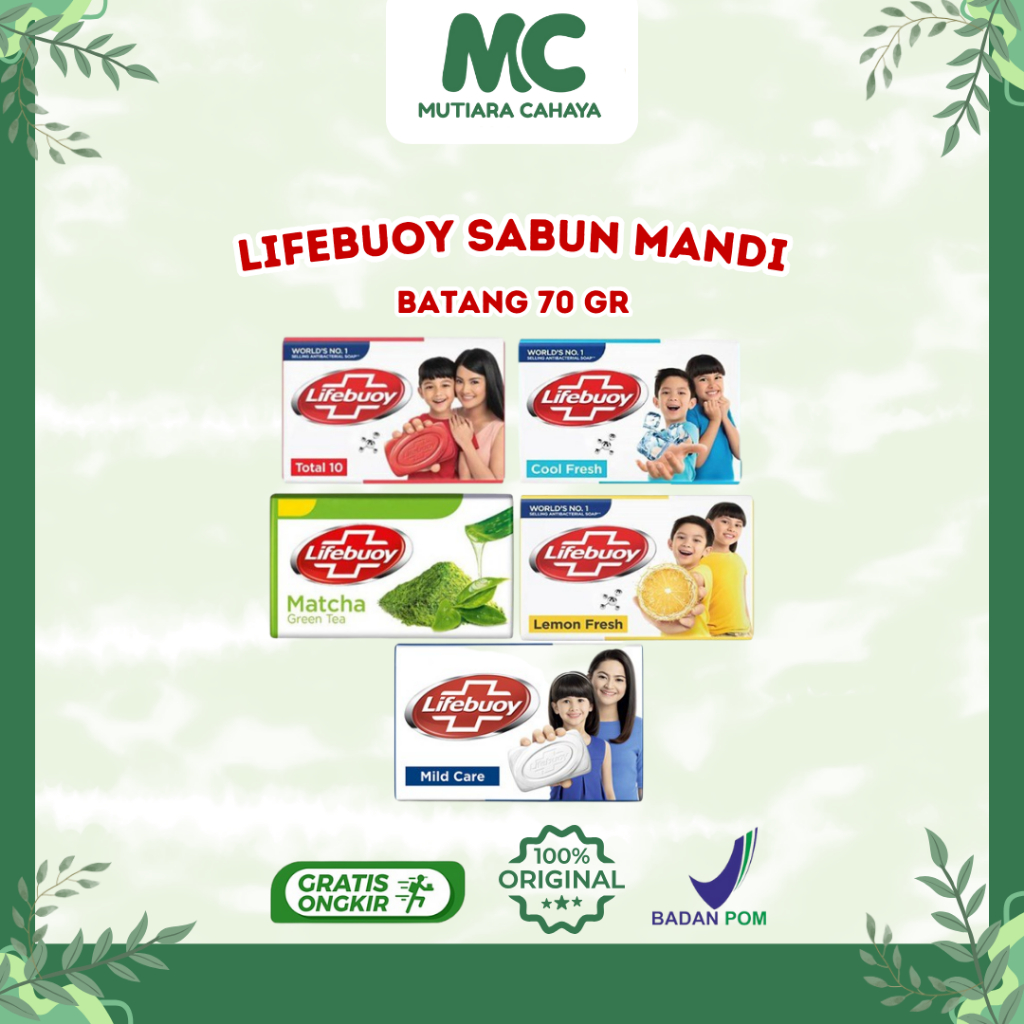 MC Official - Lifebuoy Batang 70 gr ALL VARIAN | Lifebuoy Sabun Batang - Lifebuoy Soap 70 gr