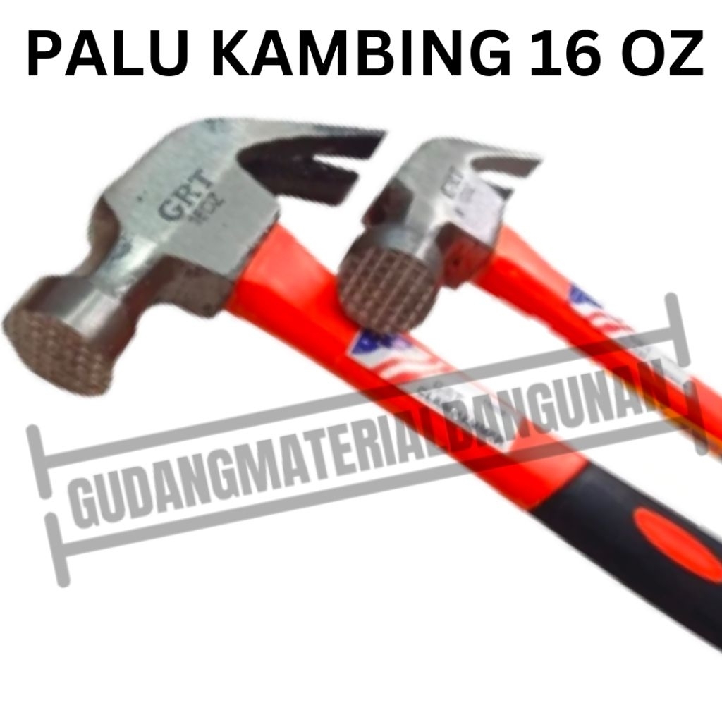 PALU KAMBING gagang fiber 16 oz 16oz