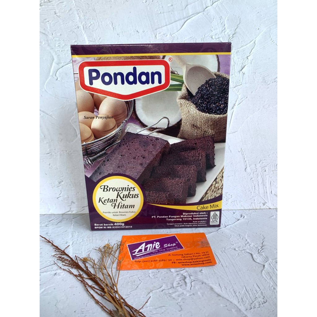 

Pondan premiks bolu kukus ketan hitam/tepung ketan hitam instan
