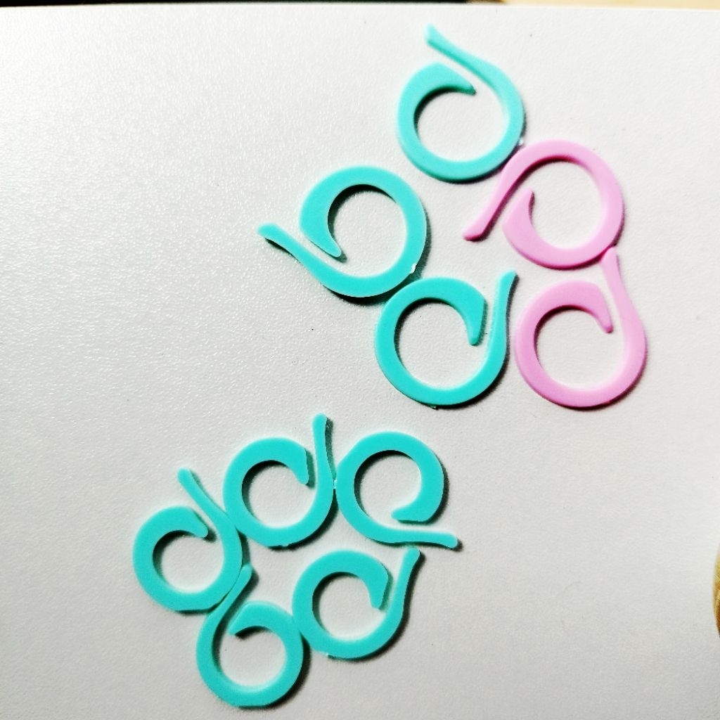 5 pcs Penanda Rajut Ring Stitch Marker Peniti Plastik