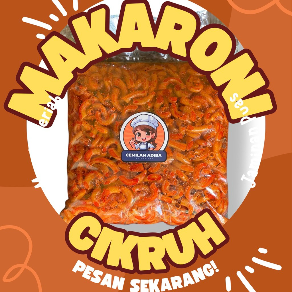

MAKARONI Cikruh 250g Daun Jeruk Renyah Pedas