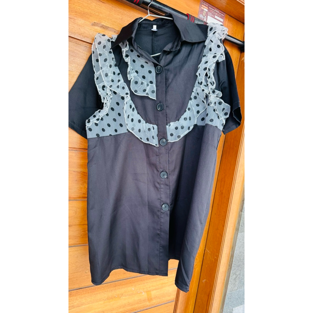 baju pakaian wanita hitam murah casual