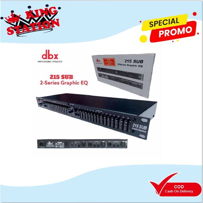 EQUALIZER DBX 215 + SUBWOOFER GRADE A++ NEW INCLUDE SUB OUT .