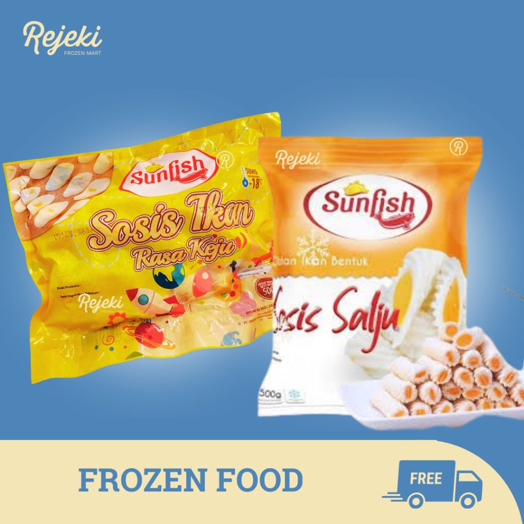 

Sunfish Flower Twister Sosis Ikan keju & Sosis Ikan salju 500gr - Rejeki Frozen