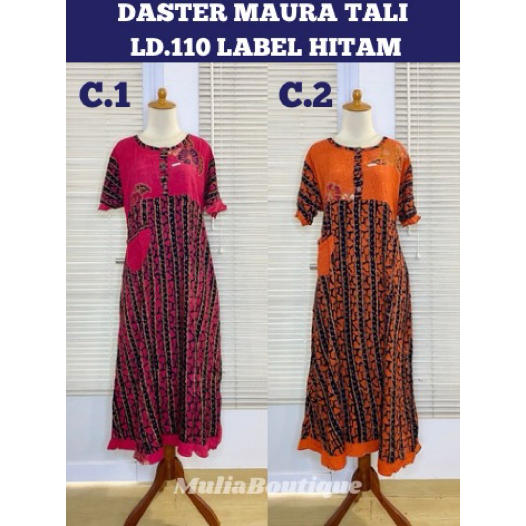 Daster Maura Busui Kencana Ungu Label Hitam