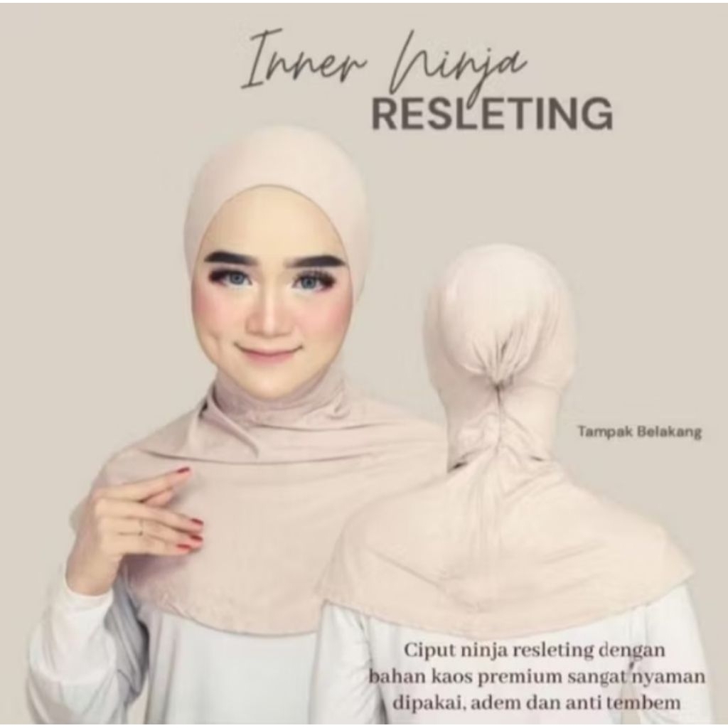 Ciput Ninja Resleting / Ninja Resleting / Inner Resleting / Ciput/ Ciput Resleting /  Ciput murah /