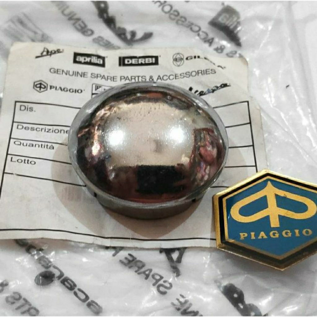 Dop Tromol Tutup Mur Roda Depan Vespa PX Nekel ORI Itali Italy